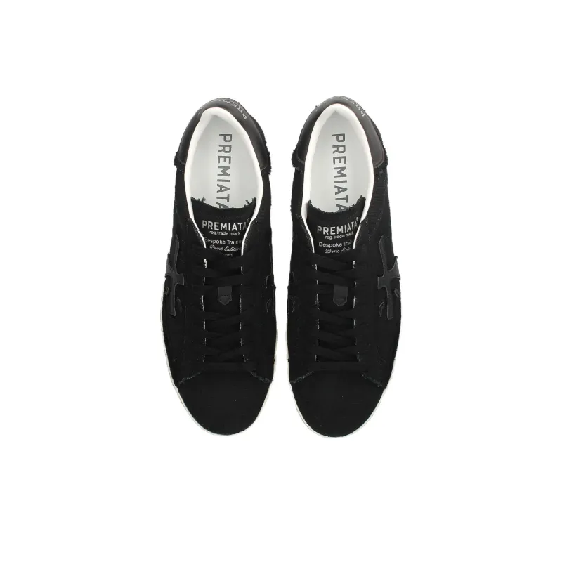 PREMIATA Steven Slip Resistant Low Top Skateboard Shoes Women's Black-3