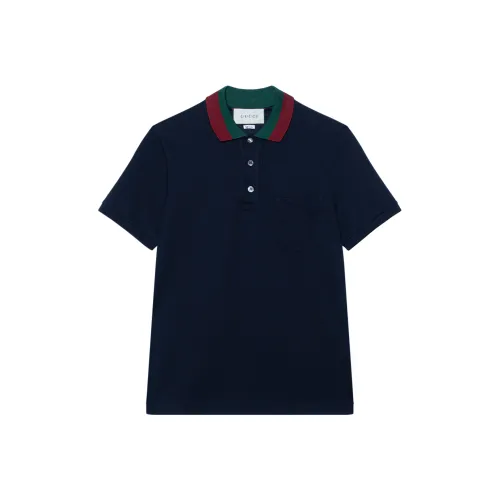 GUCCI Polo Shirt Men's Navy Blue