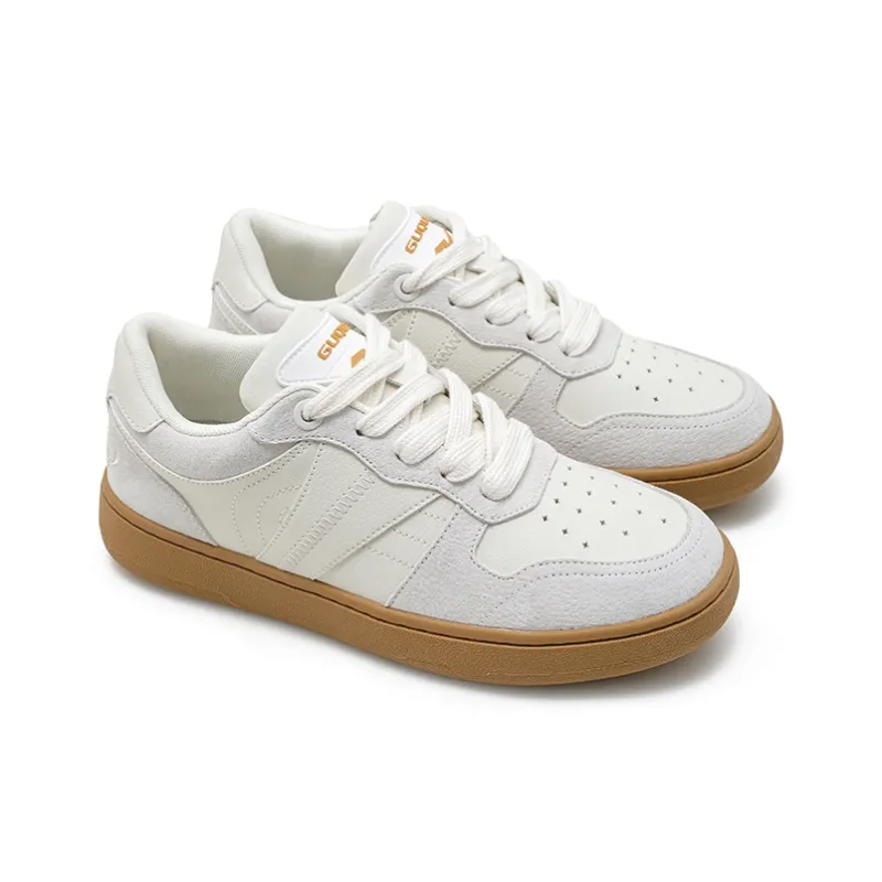Ancient Finches Low Top Skateboard Shoes Unisex White/Gray-2