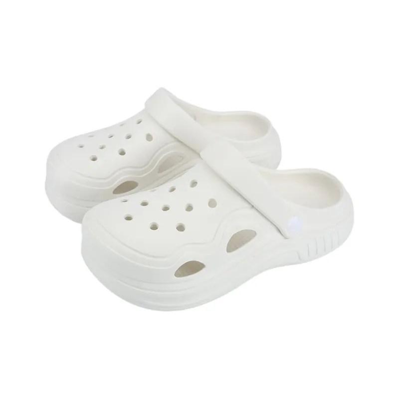 Warm Edge Closed Toe Slippers Summer Minimalist Style Fashion Breathable Platform Students Dormitory Slippers-4