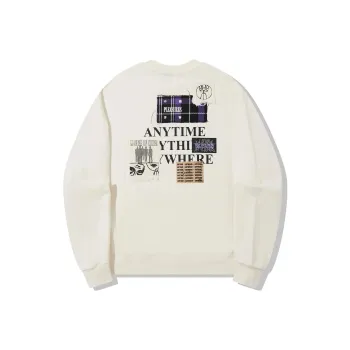 Pleasures X LiNing Sweatshirts Unisex Ecru