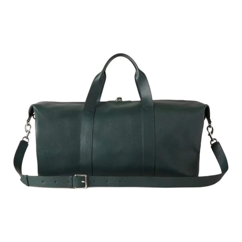 Mulberry Classic Small Grain Leather Travel Bag Men's Classic Green-2