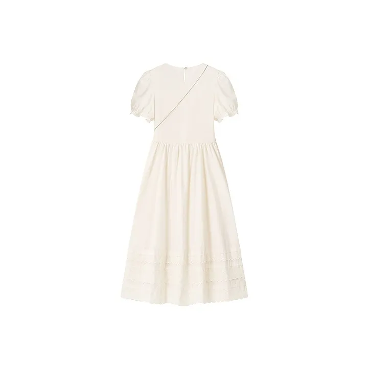 Teenie Weenie Short Sleeved Dress Women's Khaki-1