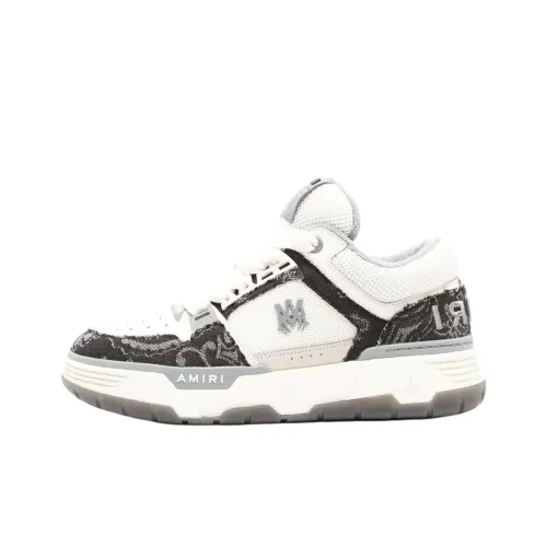AMIRI MA 1 Low Top Skateboard Shoes Men's Black White
