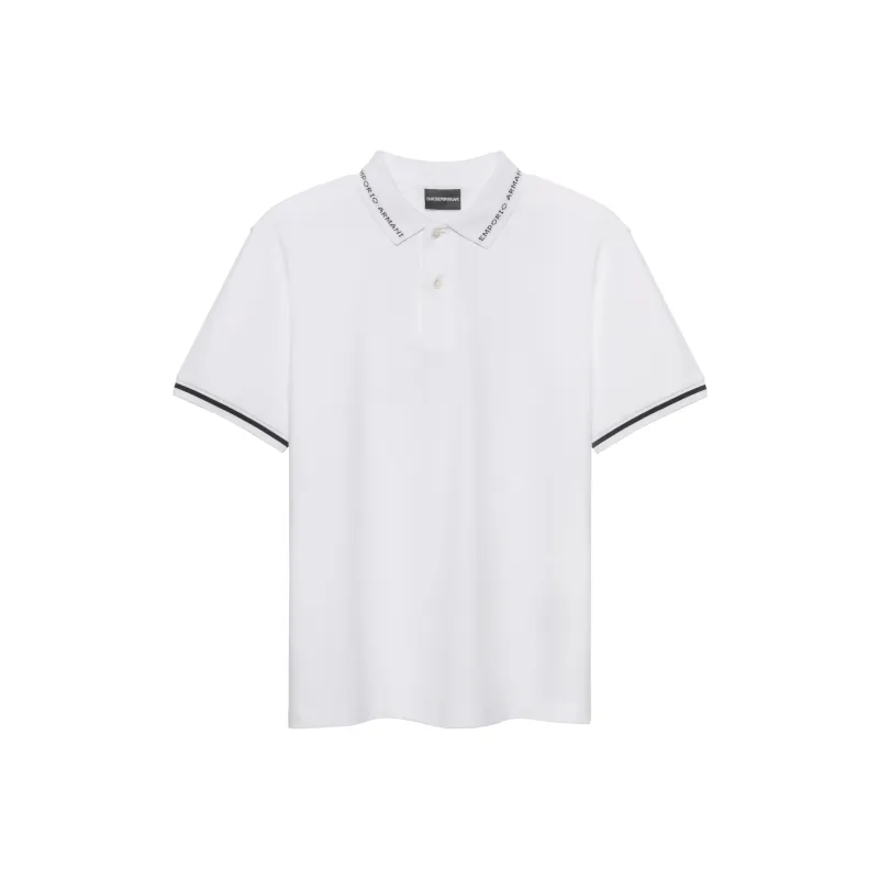 EMPORIO ARMANI Polo Shirts Men White-0