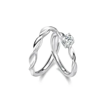 Modern Miracle 999 Fine Silver Rings Unisex