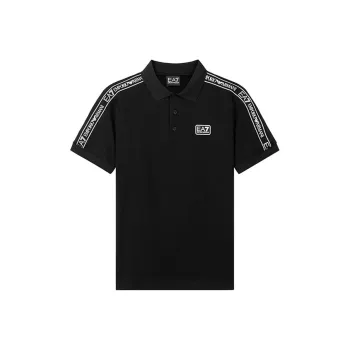 EMPORIO ARMANI EA7 SS22 Polo Shirt Men's Black