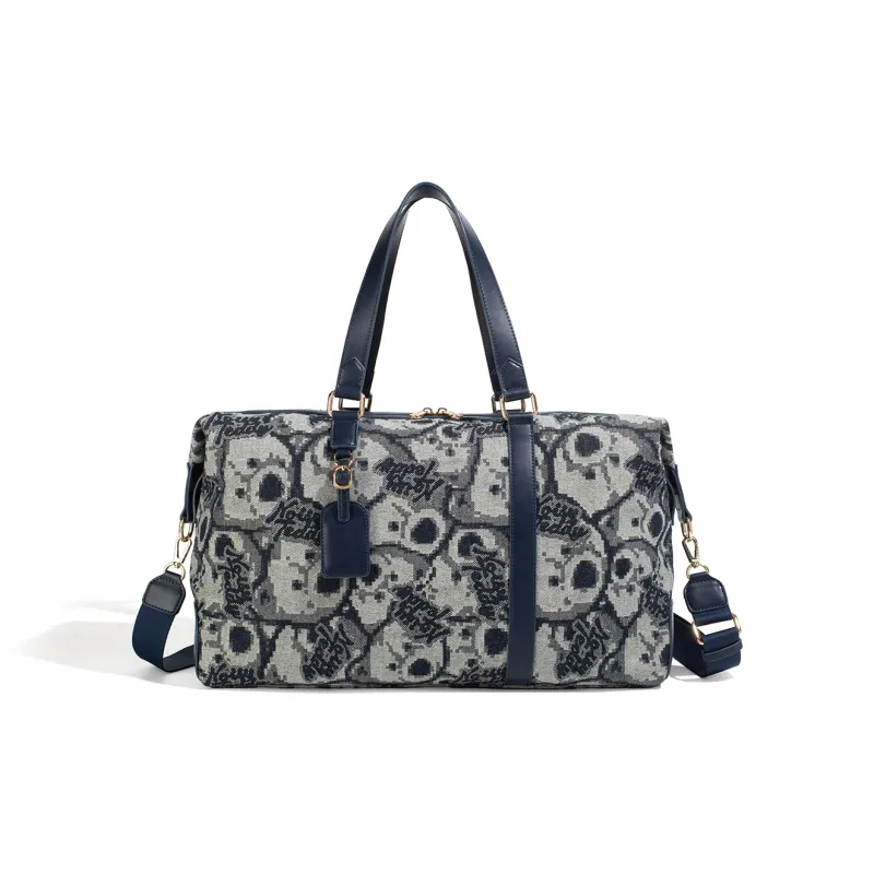 NOISY TEDDY Denim Travel Bag 20L Unisex Denim Blue-3