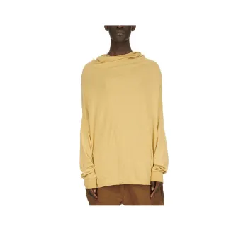 RICK OWENS/RO Shroud Sweat In Mustard Cotton Sweatshirt Men's Yellow
