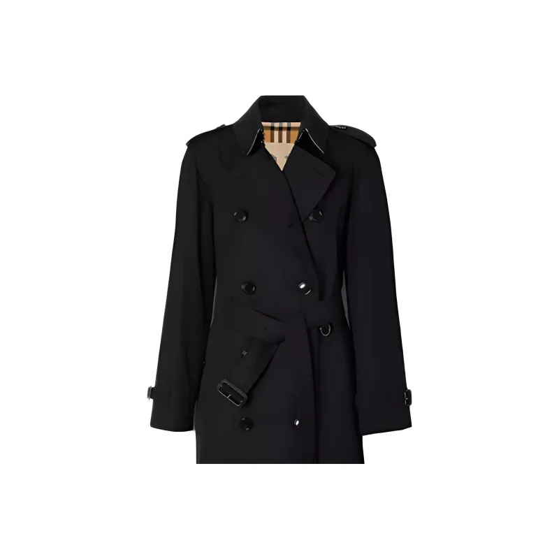 Burberry Double-breasted Gabardine Trench Coat-4
