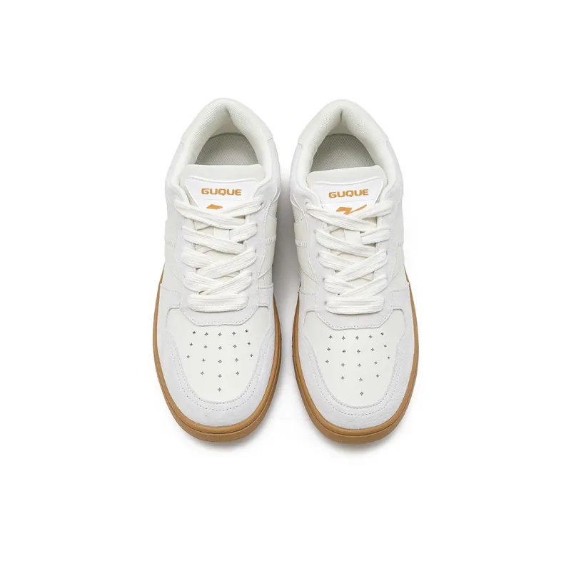 Ancient Finches Low Top Skateboard Shoes Unisex White/Gray-4