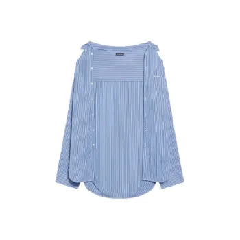 Balenciaga Shirt Regular Fit Men's Light Blue