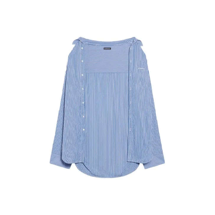 Balenciaga Shirt Regular Fit Men's Light Blue-0