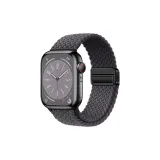 Woven Stretch Loop Magnetic Clasp Sports Strap (Dark Gray)