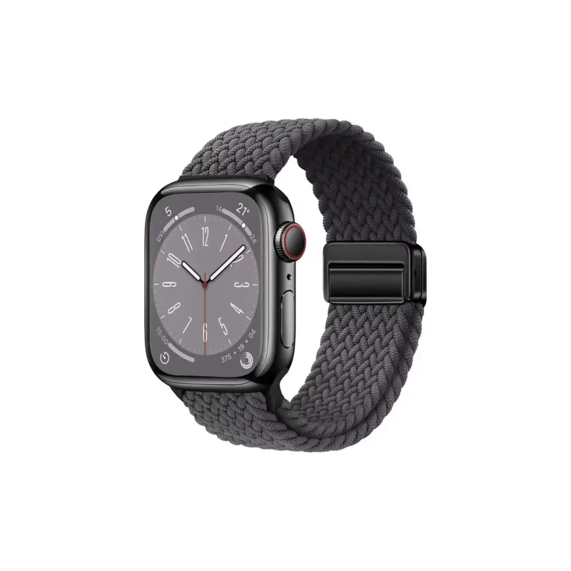 LEAPRUN Watch Band Apple Compatibility Nylon Material-0