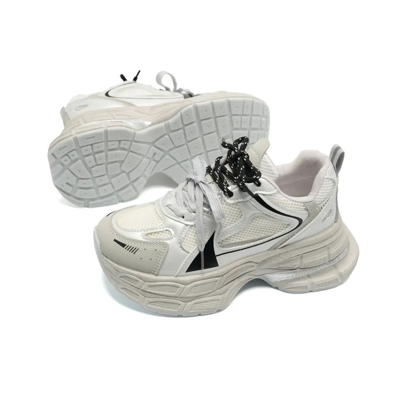 KAAVER OTTO Cushioning Height Increasing Abrasion Resistant Slip Resistant Chunky Sneakers Women's-2