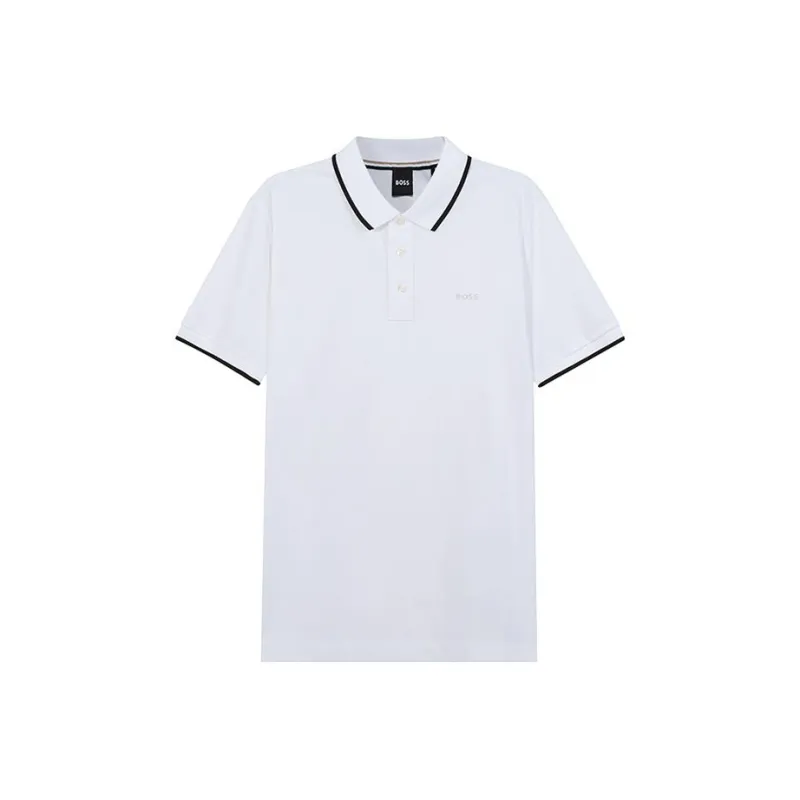HUGO BOSS Polo Shirts Men White-0