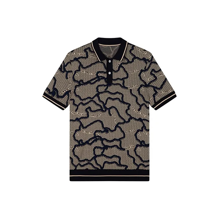 DAVID NAMAN Polo Shirts Men Khaki-0