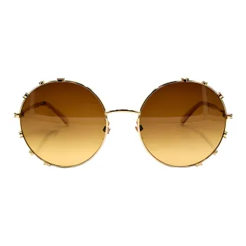 Swarovski Alloy Round Sunglasses Women's