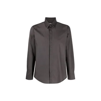 FENDI Shirts Men Dark Gray