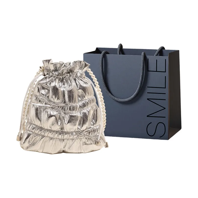 SWIMADE PU Shoulder Bag, Crossbody Bag Regular Women's Silver/Black/Gold-7