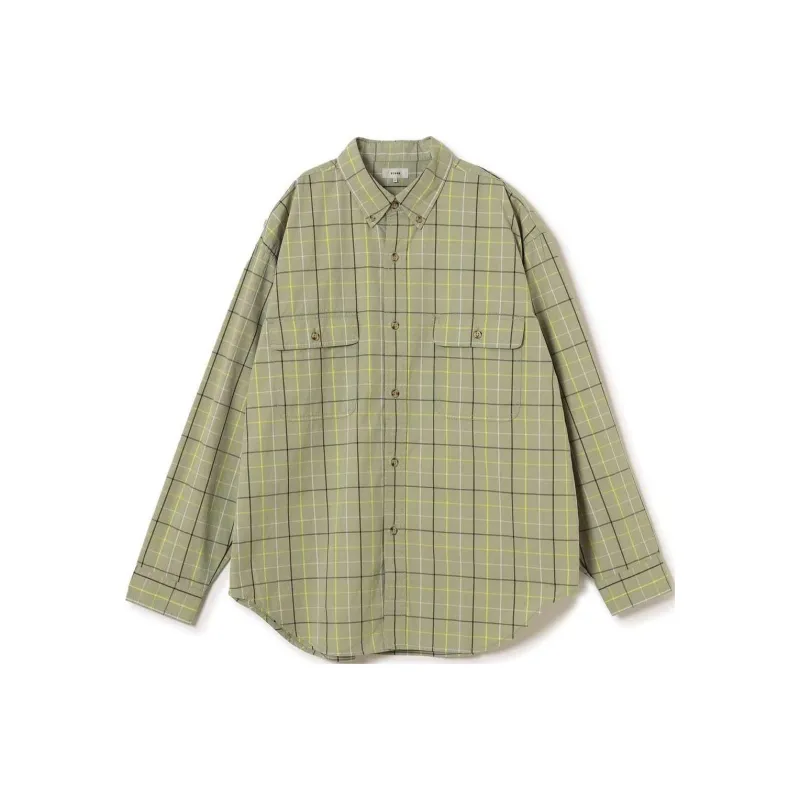 Beams Shirts Men Lime-0