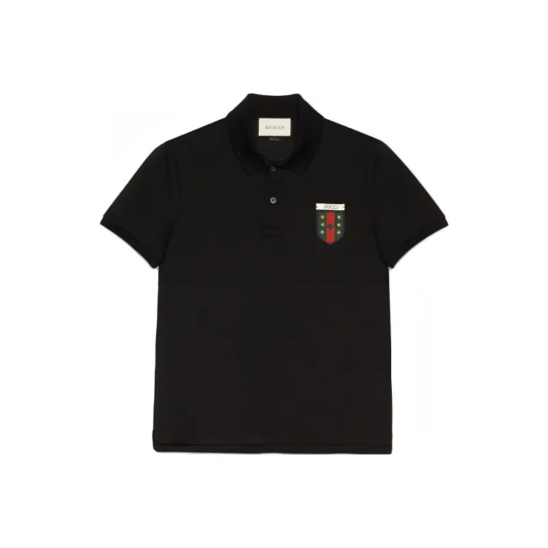 GUCCI Polo Shirts Men Black-0