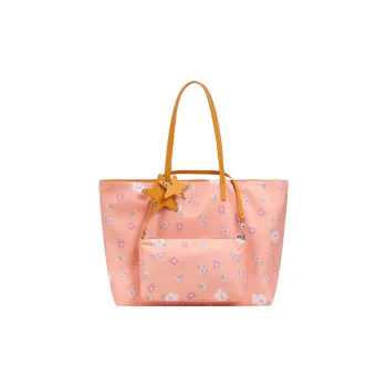 ECODAY ECOD PU, Textile Mixture Tote Bag, Shopping Bag, Shoulder Bag Women's Multicolor