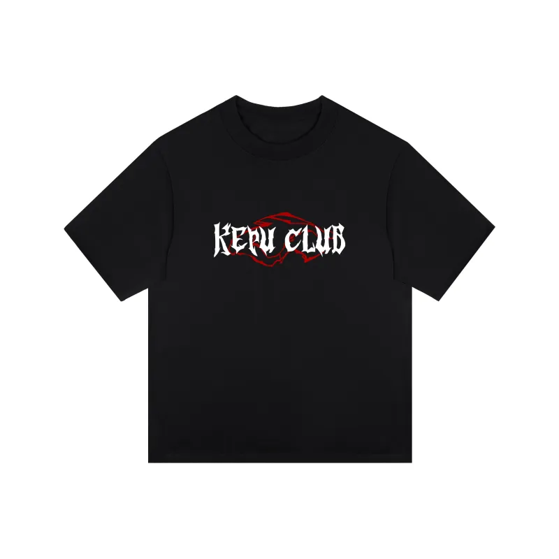Kepu T Shirt Unisex Navy Blue With Yellow Print-4