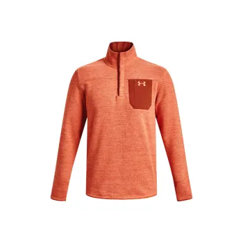 Under Armour UA Specialist Henley Sweatshirt Men's Orange Red