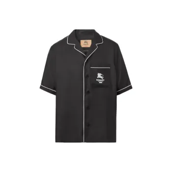 Burberry Icon Silk Pajama Shirt