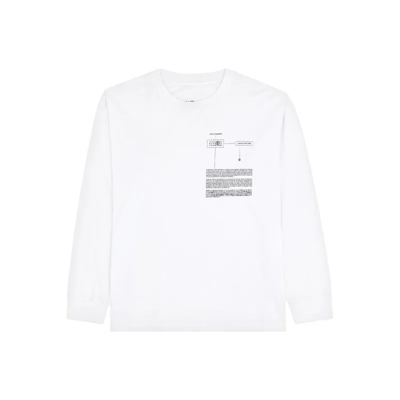 MM6 Maison Margiela Numbers motif Cotton T shirt-0