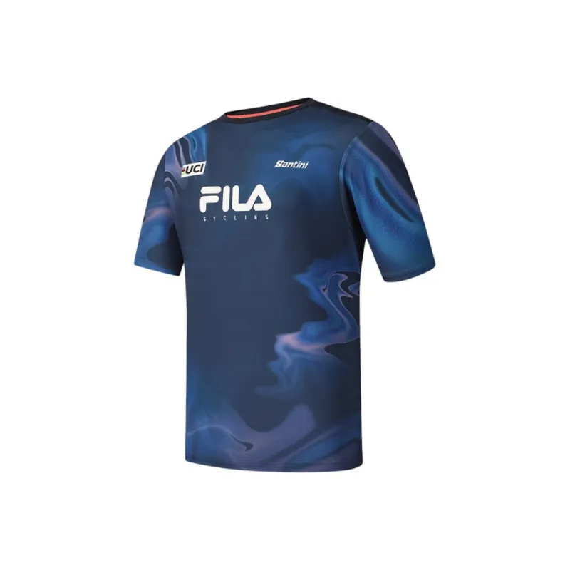 FILA CYCLING T Shirt Men's All Over Print ZA-0