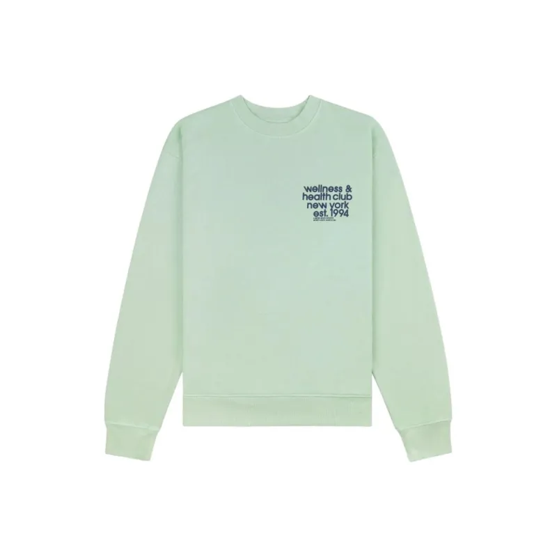 SPORTY & RICH Usa Health Club Crew neck Sweatshirt-0