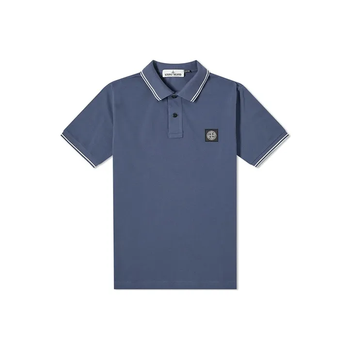 STONE ISLAND Polo Shirts Men Blue-0