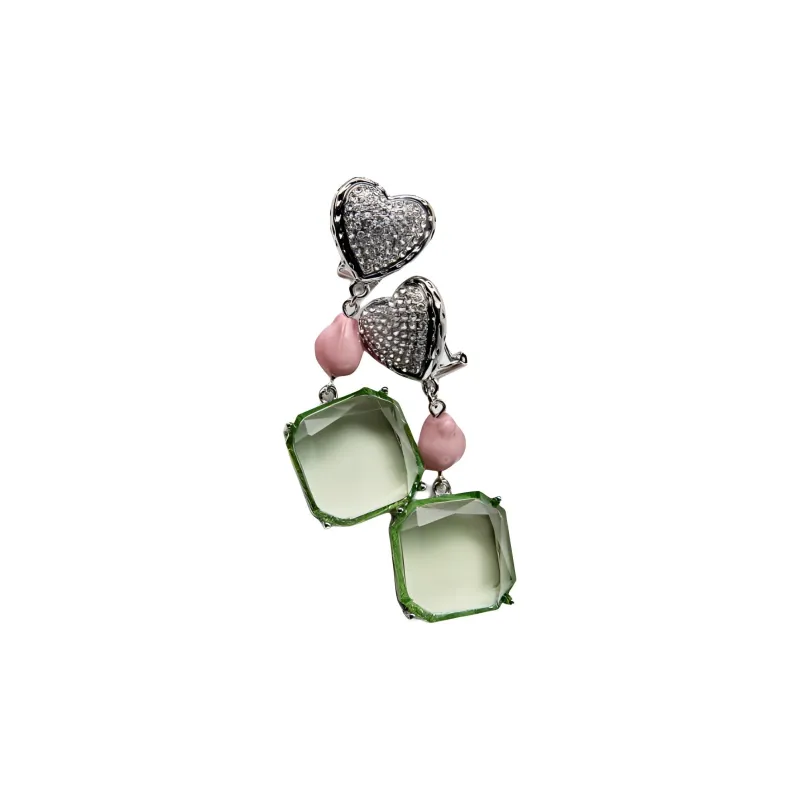 ZARA Titanium Earrings Women's Silver-3