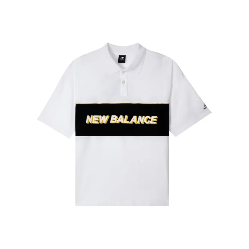 New Balance Polo Shirts Men White-0