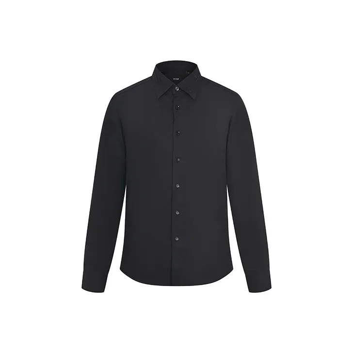 RARE Long Sleeved Shirts Men's Black-0