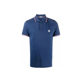 Moncler Logo patch Cotton piqué Polo Shirt