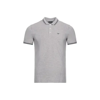 EMPORIO ARMANI Polo Shirt Men's Mixed Gray