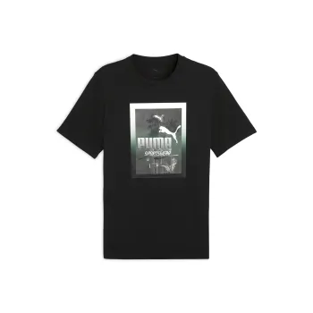PUMA Basic GRAPHICS T Shirt Men's Black 01