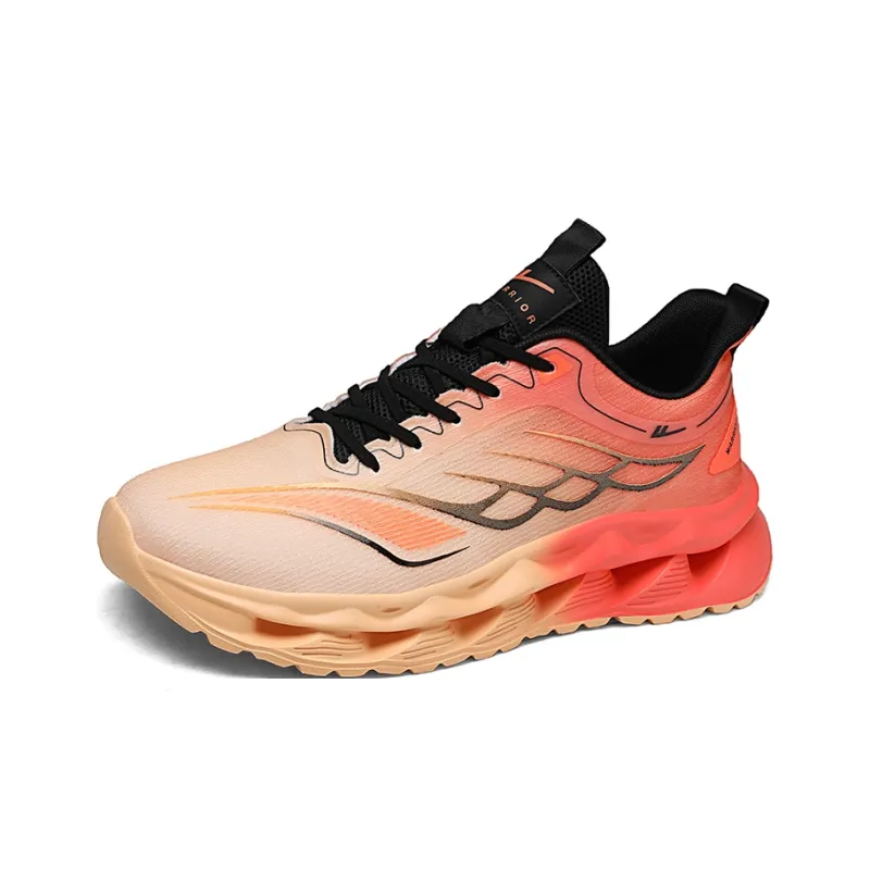 Warrior Support Lightweight Low Top Casual Physical Fitness Test Physical Exam Running Shoes Men's Yellow Orange-3