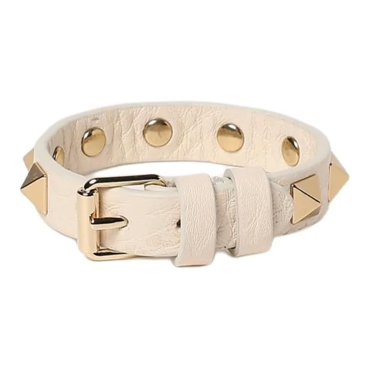 Valentino Calfskin Wristbands Women's White-0