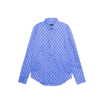 LOUIS VUITTON New Quarterly Products Of LV Shirt Men's Blue