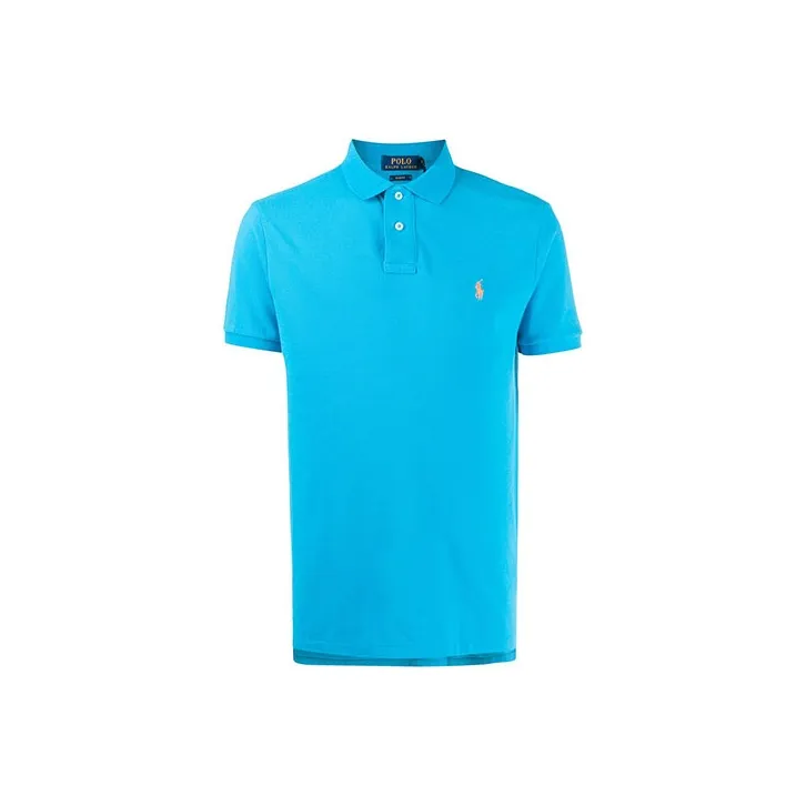 Polo Ralph Lauren Logo Embroidered Short Sleeved Polo Shirt-0