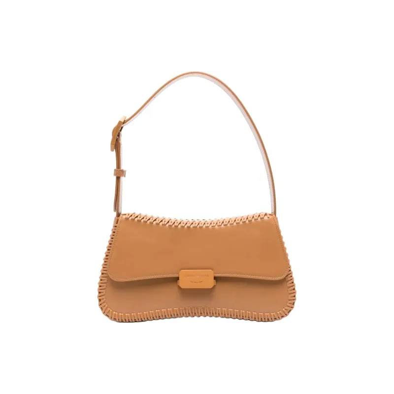 EMPORIO ARMANI Cow Leather Shoulder Bag Women's Brown-0