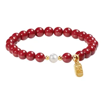 Blooming Petals Cinnabar Bracelets Unisex