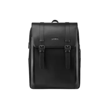 SAMSONITE Nylon Fabric Backpack Medium Size Men's Black