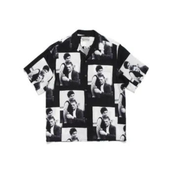 WACKO MARIA WACKO MARIA X Chet Baker Collaboration Series Shirts Men Black