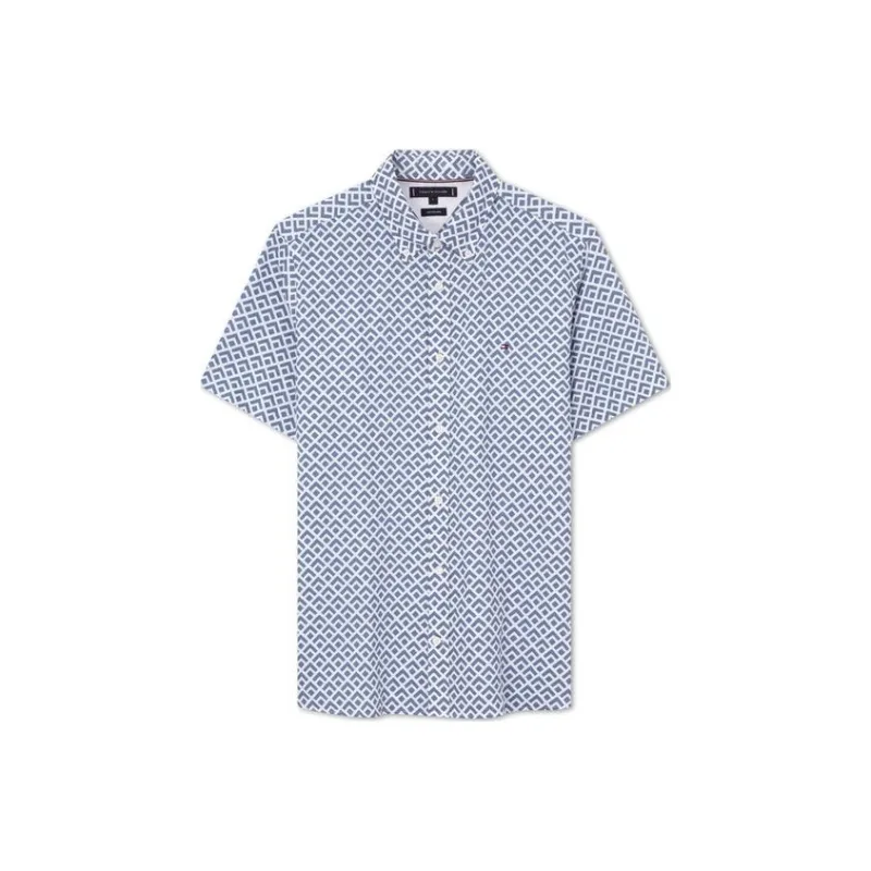 Tommy Hilfiger Shirt Men's Blue White Plaid-0